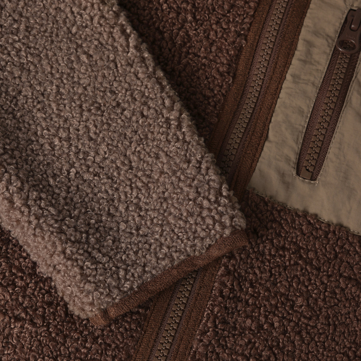 EN FANT teddy jas kind Chestnut (kastanjebruin)