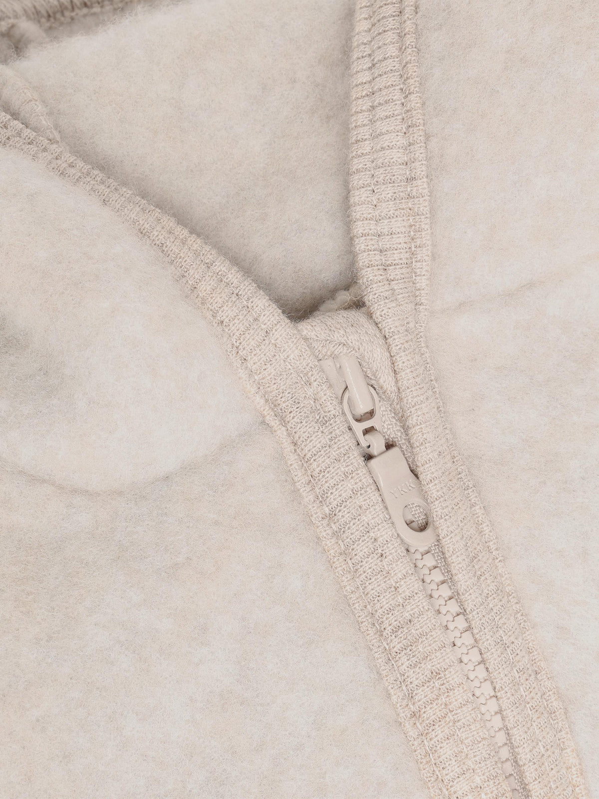 HUTTELIHUT wollen fleece jas kind Camel Melange (camel gemêleerd)