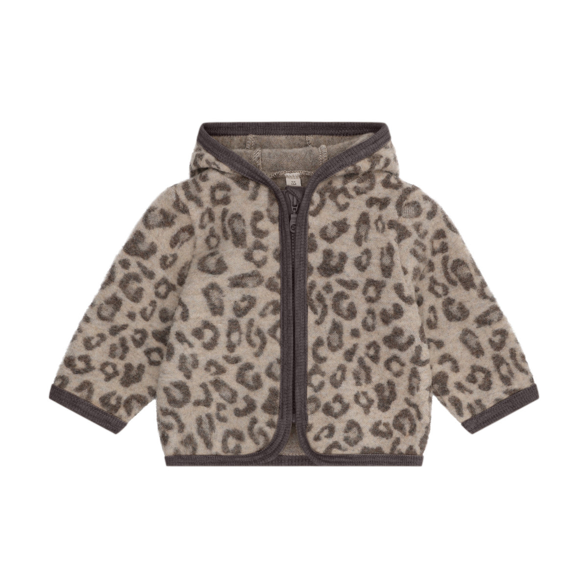 HUTTELIHUT wollen fleece jas kind Jacquard Camel Melange (camel gemêleerd)