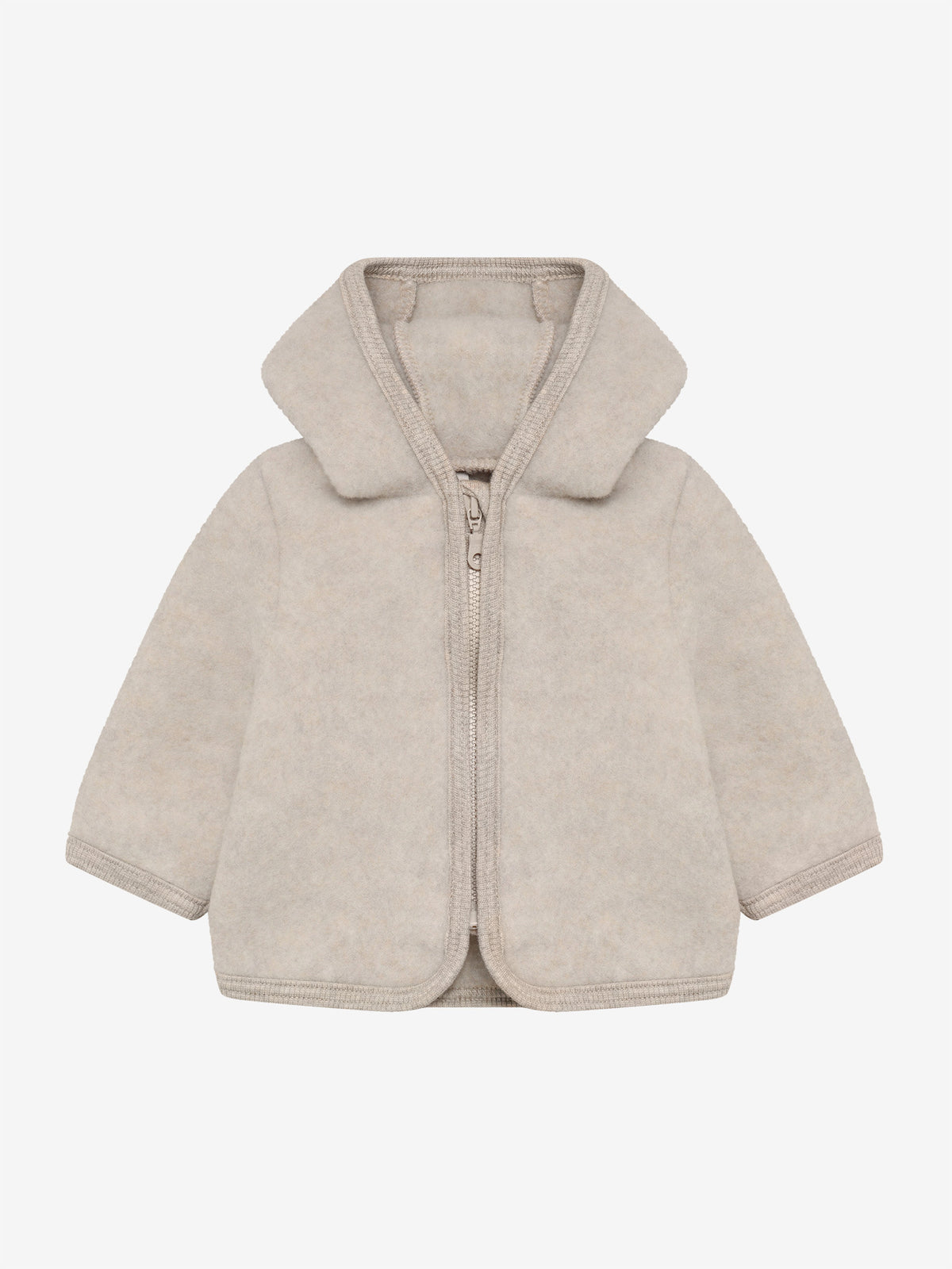 HUTTELIHUT wollen fleece jas kind Camel Melange (camel gemêleerd)