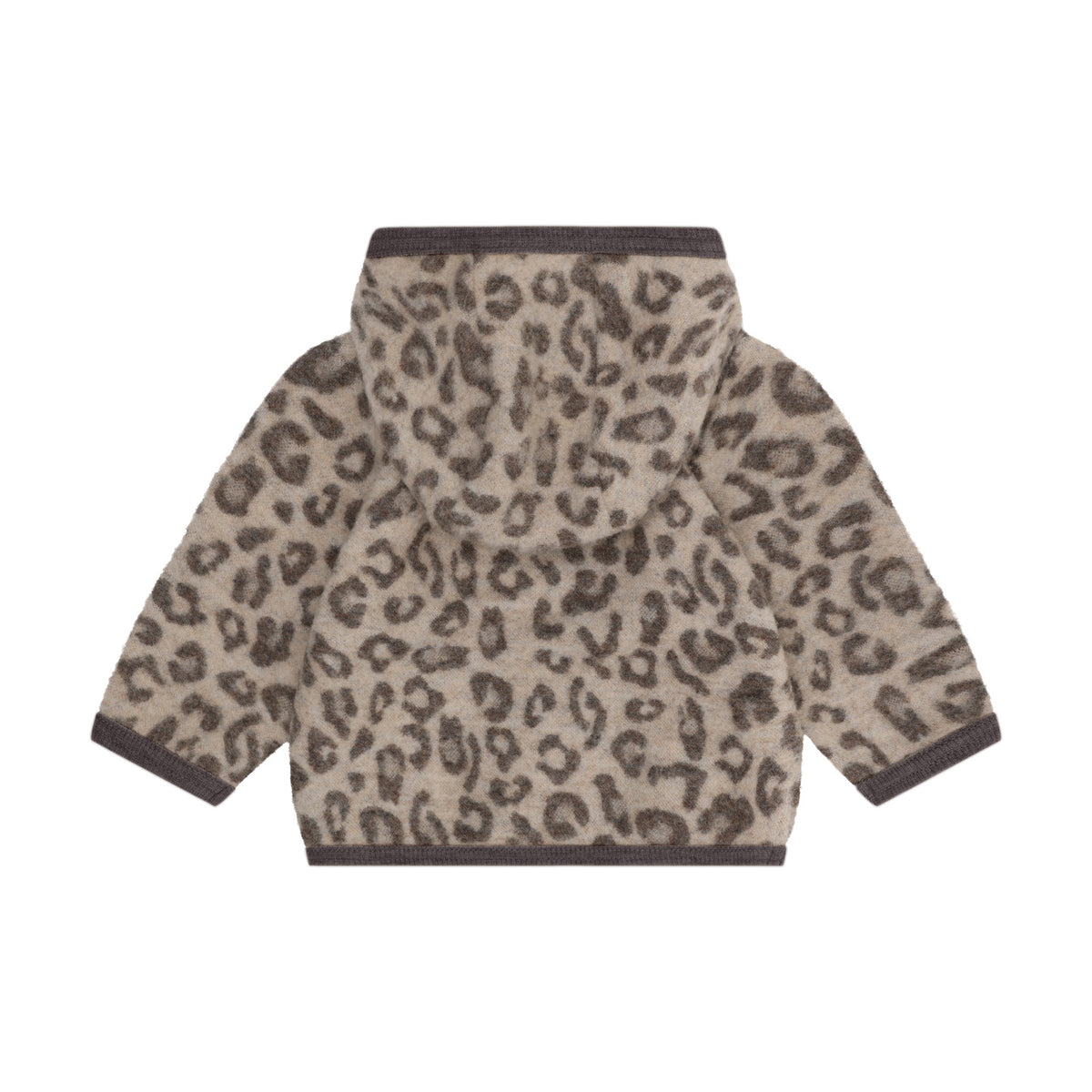 HUTTELIHUT wollen fleece jas kind Jacquard Camel Melange (camel gemêleerd)