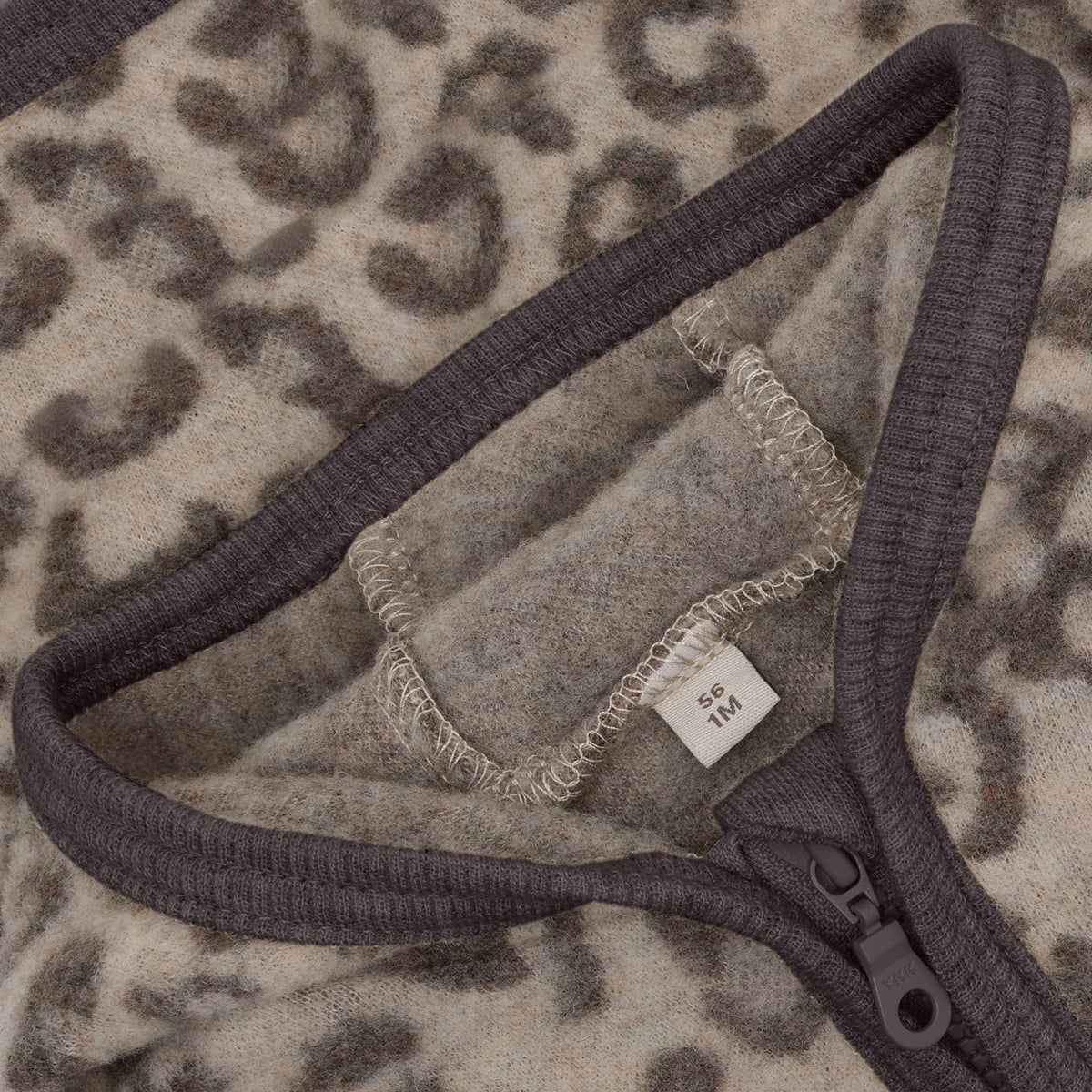 HUTTELIHUT wollen fleece jas kind Jacquard Camel Melange (camel gemêleerd)