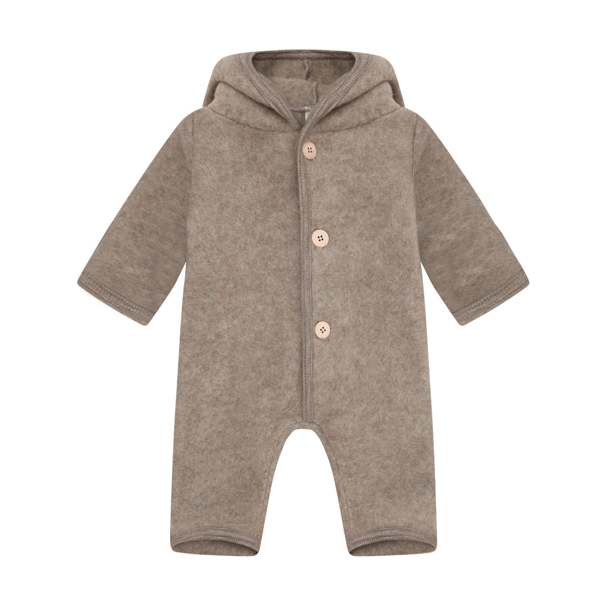 Huttelihut wollen fleecepak kind Suit Wool Fleece Savannah Melange (beige mêlee)