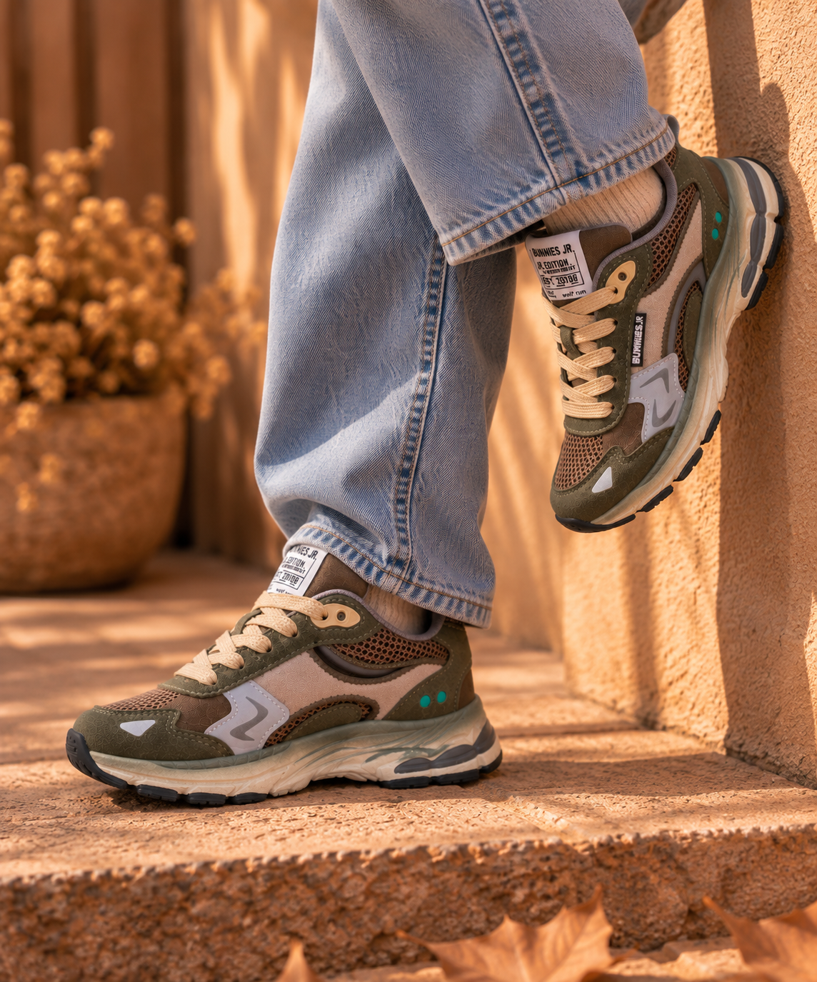 Bunnies Vince Valor sneakers kind Army Green (legergroen)