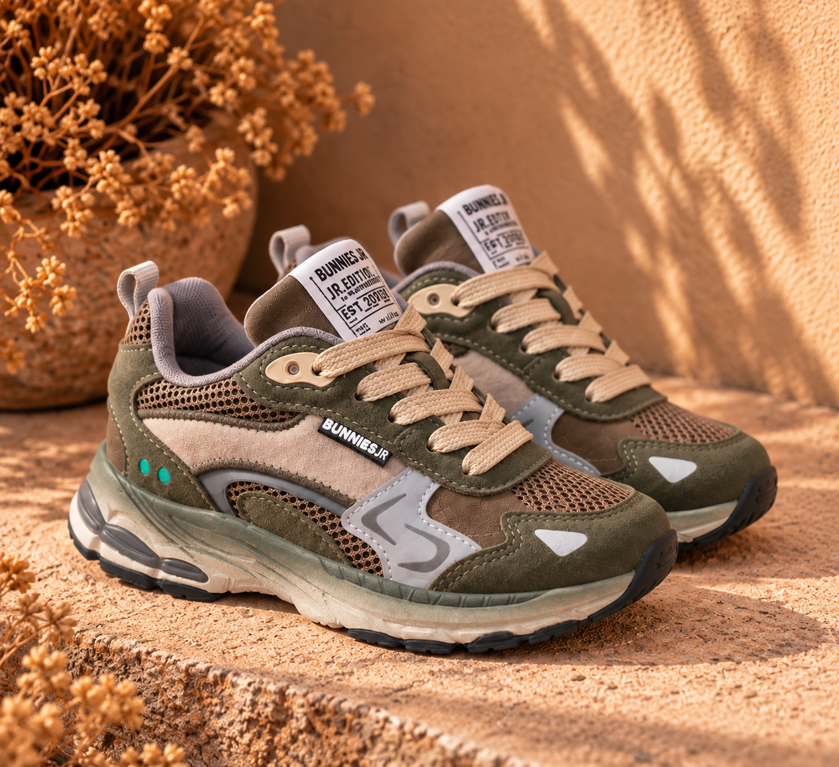 Bunnies Vince Valor sneakers kind Army Green (legergroen)