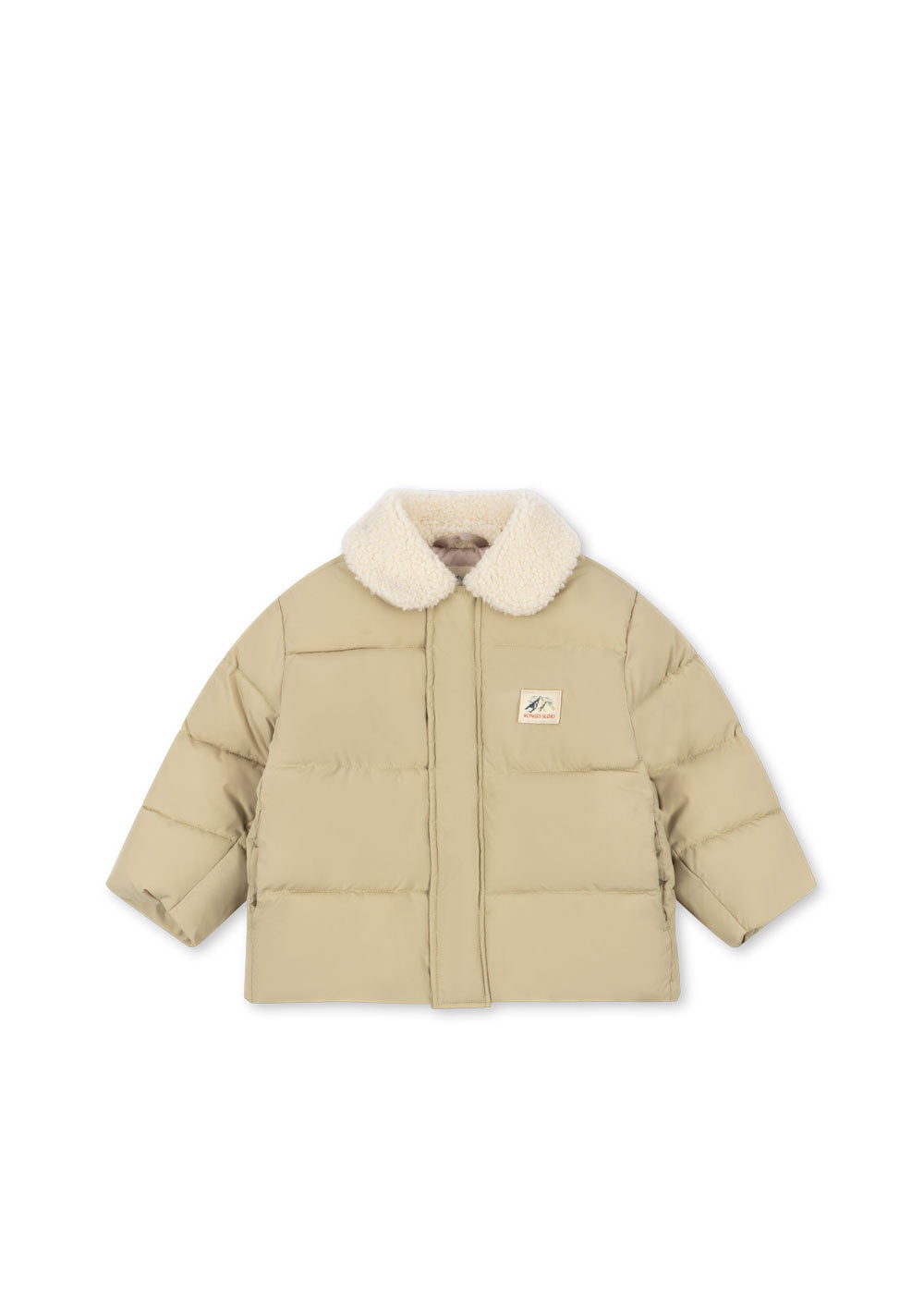KONGES SLØJD winterjas kind Alpi Collar Jacket GRS Pale Olive Green (licht olijfgroen)