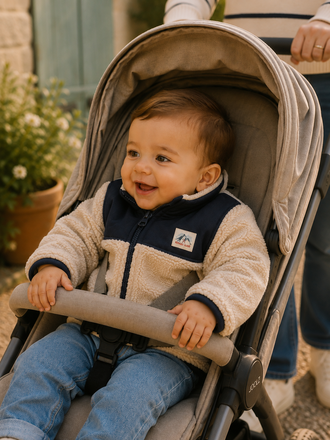 KONGES SLØJD fleecejas teddy jas kind Flynn Fleece Jacket GRS Oxford Tan (beige)