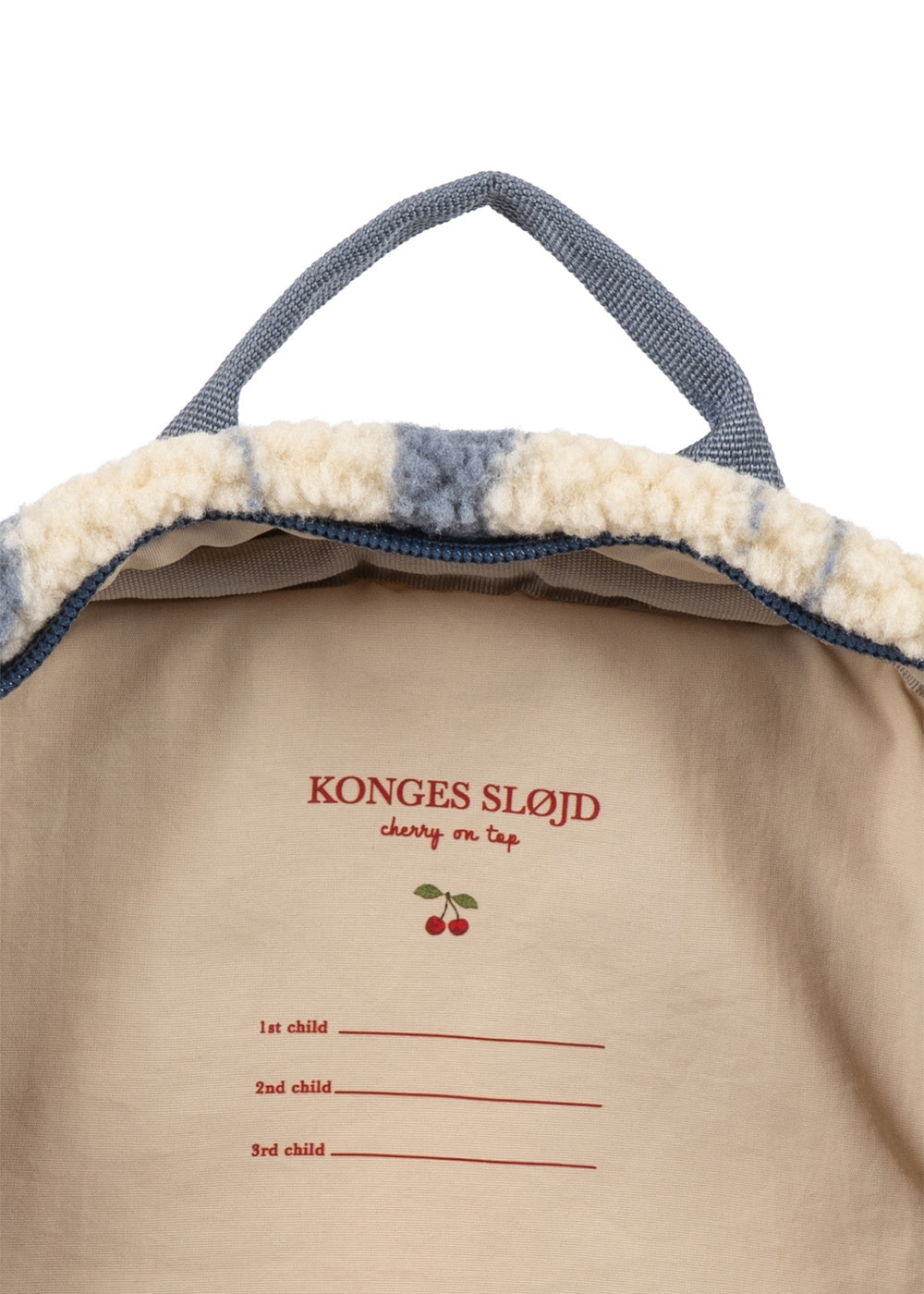 KONGES SLØJD teddy rugzak kind Jody Teddy Backpack GRS rugtas Swan zwaan (gebroken wit)