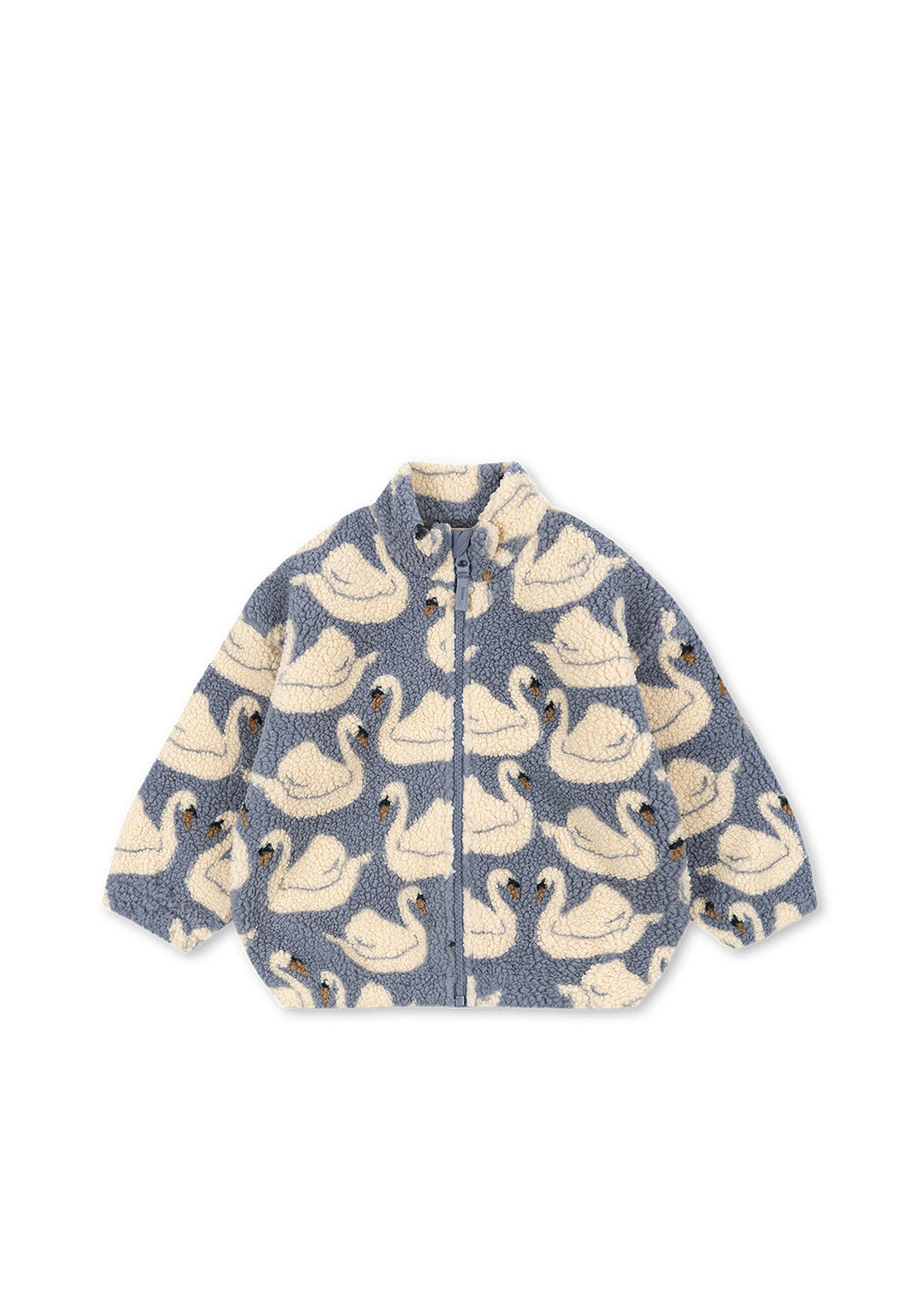 KONGES SLØJD teddyjas kind Jody Teddy Jacket GRS Swan zwaan (gebroken wit)