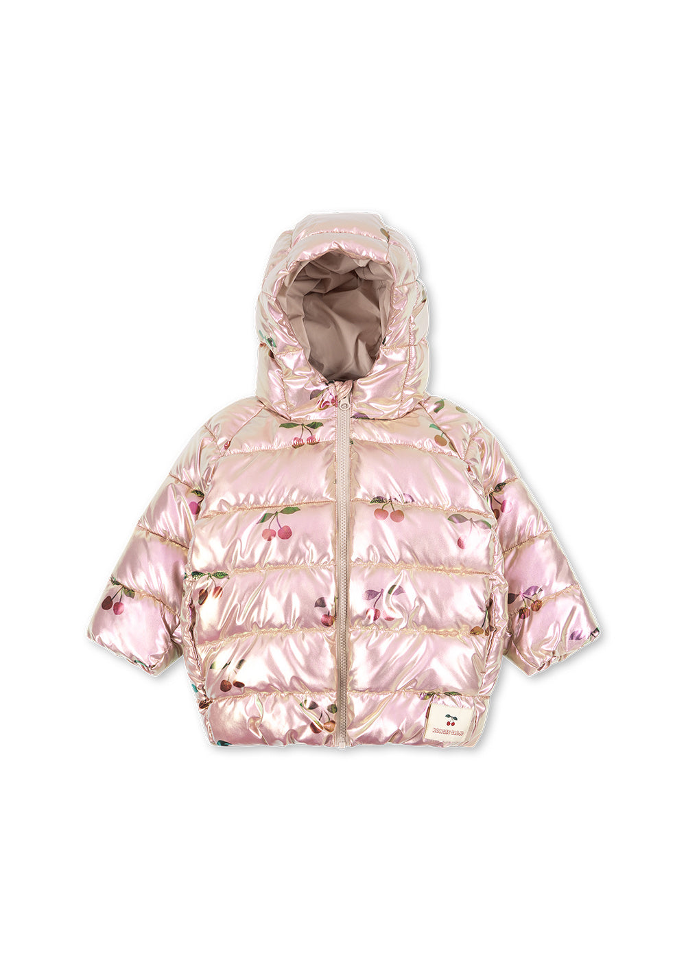 KONGES SLØJD winterjas meisje Kath Jacket GRS Ma Grande Cerise (glanzend lichtroze met kersen)