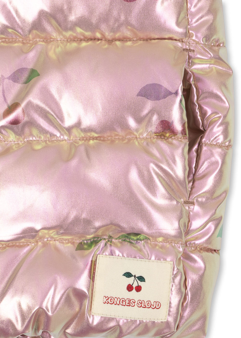 KONGES SLØJD winterjas meisje Kath Jacket GRS Ma Grande Cerise (glanzend lichtroze met kersen)
