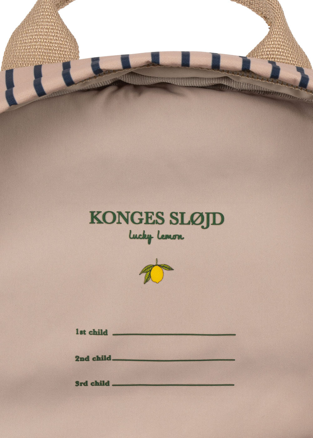 KONGES SLØJD rugzak kind Nohr Mini Backpack Stripe La Mer rugtas teckel gestreept