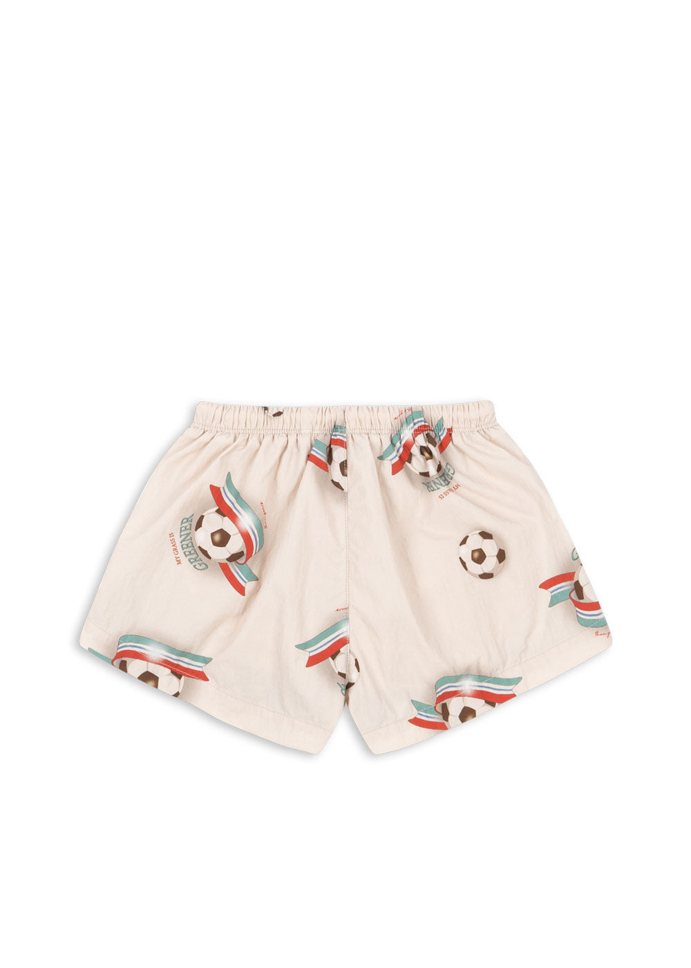 Konges Sløjd zwembroek kind Pomio Short Swim Shorts GRS Kick It met voetbal print