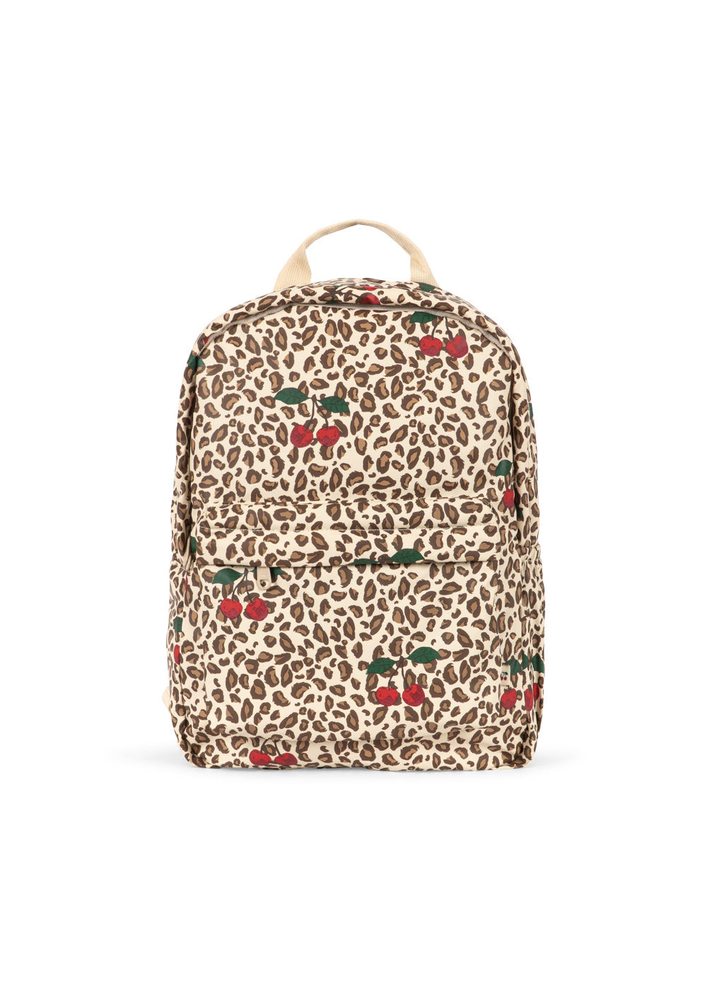 KONGES SLØJD rugzak kind Rainy Backpack Leo Cerise rugtas luipaardprint kersen (beige)