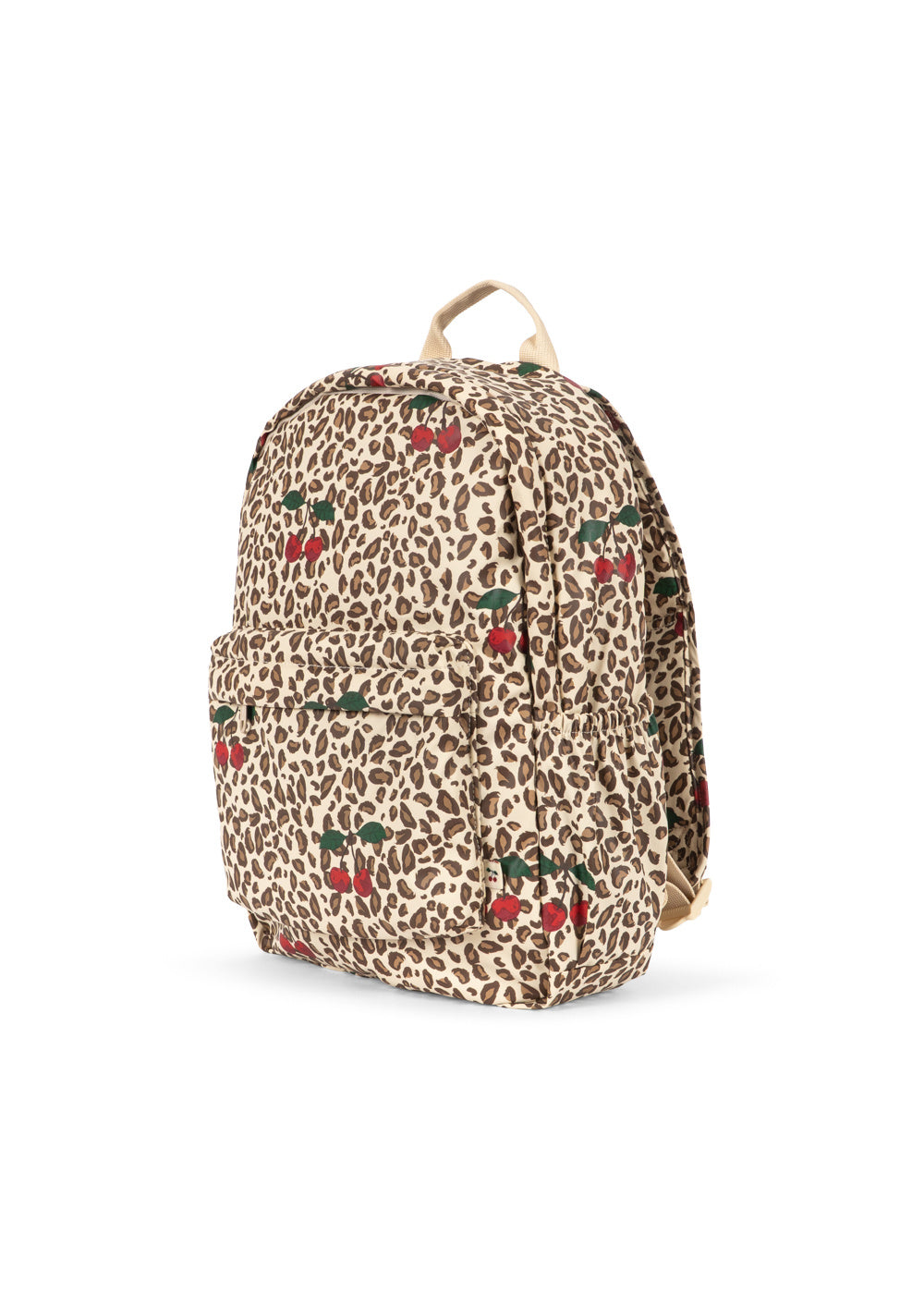 KONGES SLØJD rugzak kind Rainy Backpack Leo Cerise rugtas luipaardprint kersen (beige)