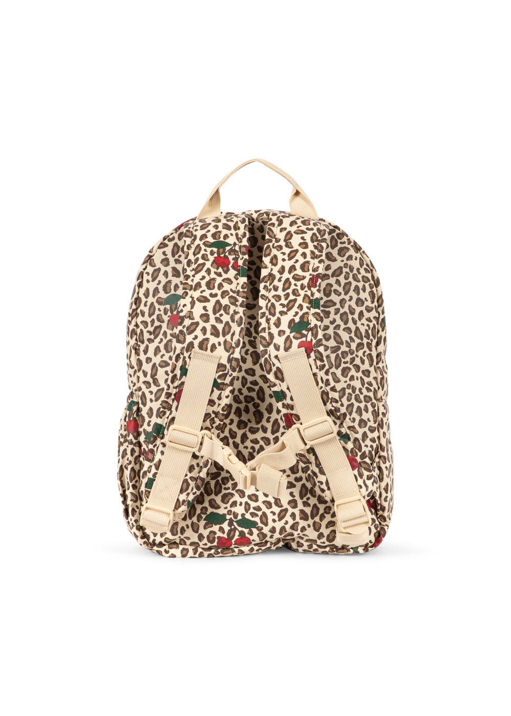 KONGES SLØJD rugzak kind Rainy Backpack Leo Cerise rugtas luipaardprint kersen (beige)