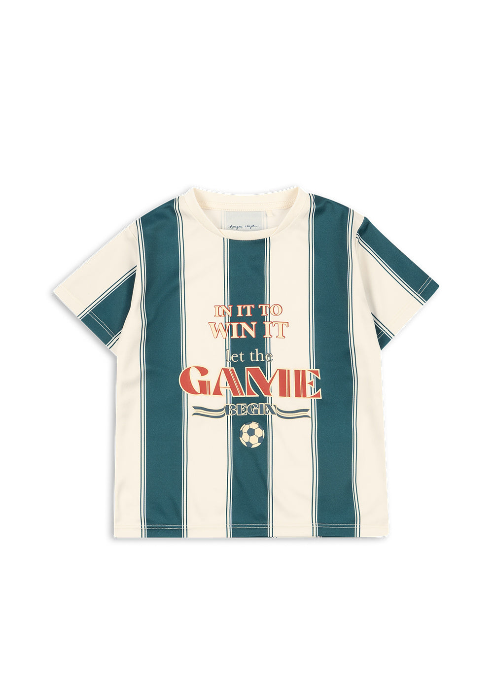 KONGES SLØJD sportshirt kind Class Stripe Green groen gestreept shirt