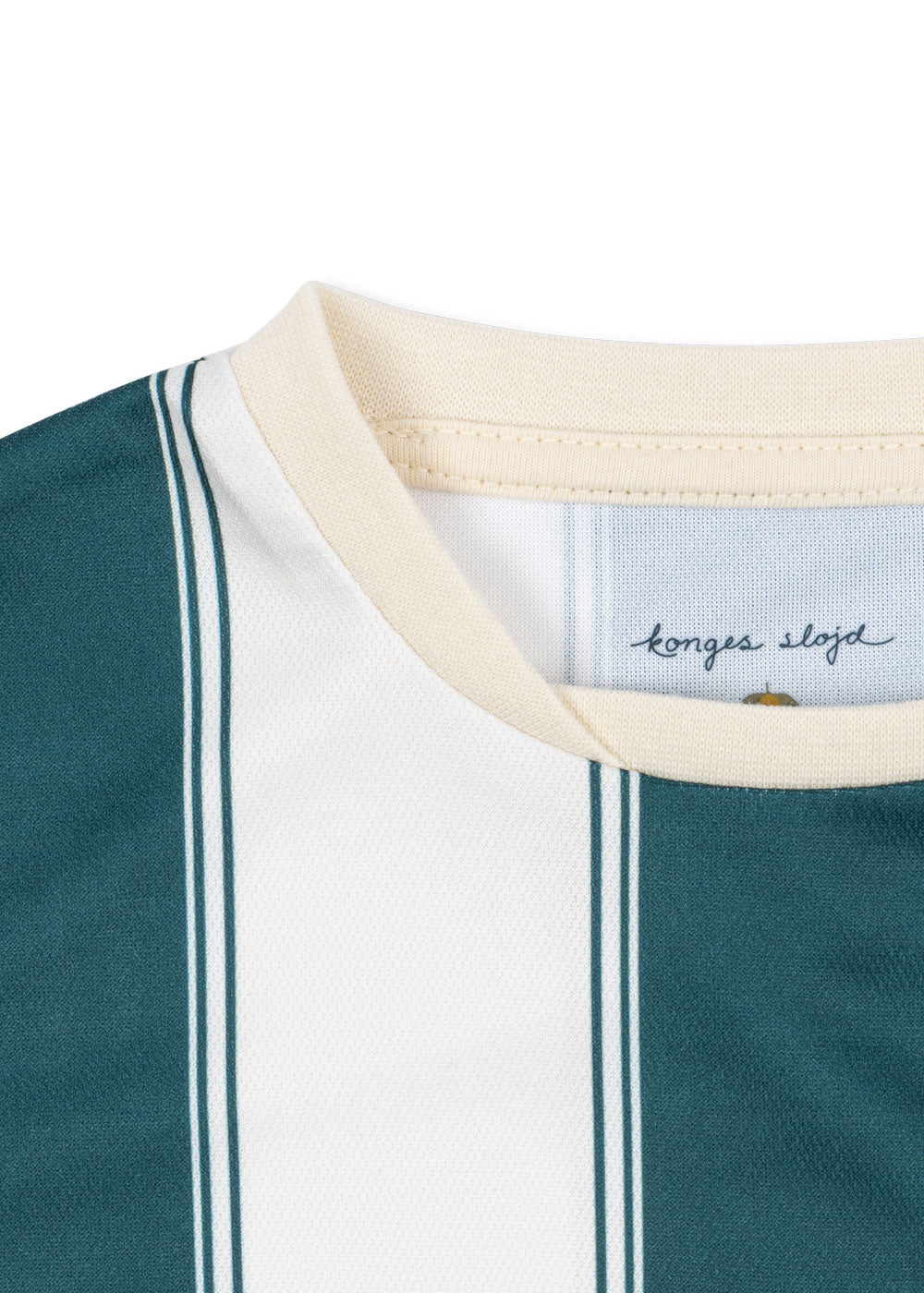 KONGES SLØJD sportshirt kind Class Stripe Green groen gestreept shirt