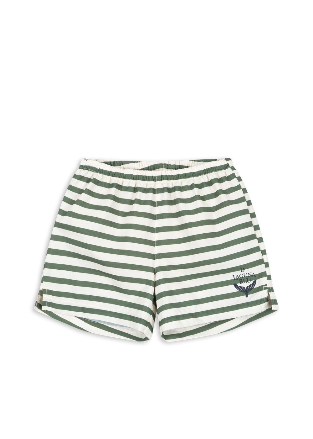 Konges Sløjd zwembroek kind Asnou Stripe Verti (groen horizontaal gestreept)