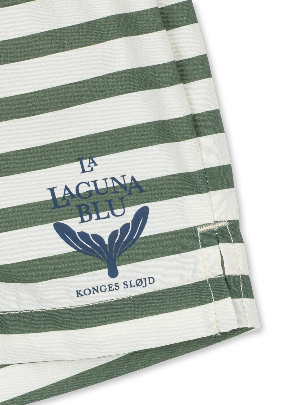 Konges Sløjd zwembroek kind Asnou Stripe Verti (groen horizontaal gestreept)