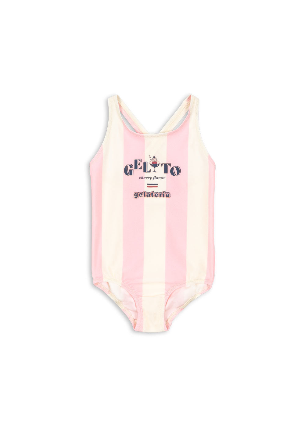 Konges Sløjd badpak kind Pomia Candy Rose Stripe (roze wit gestreept)