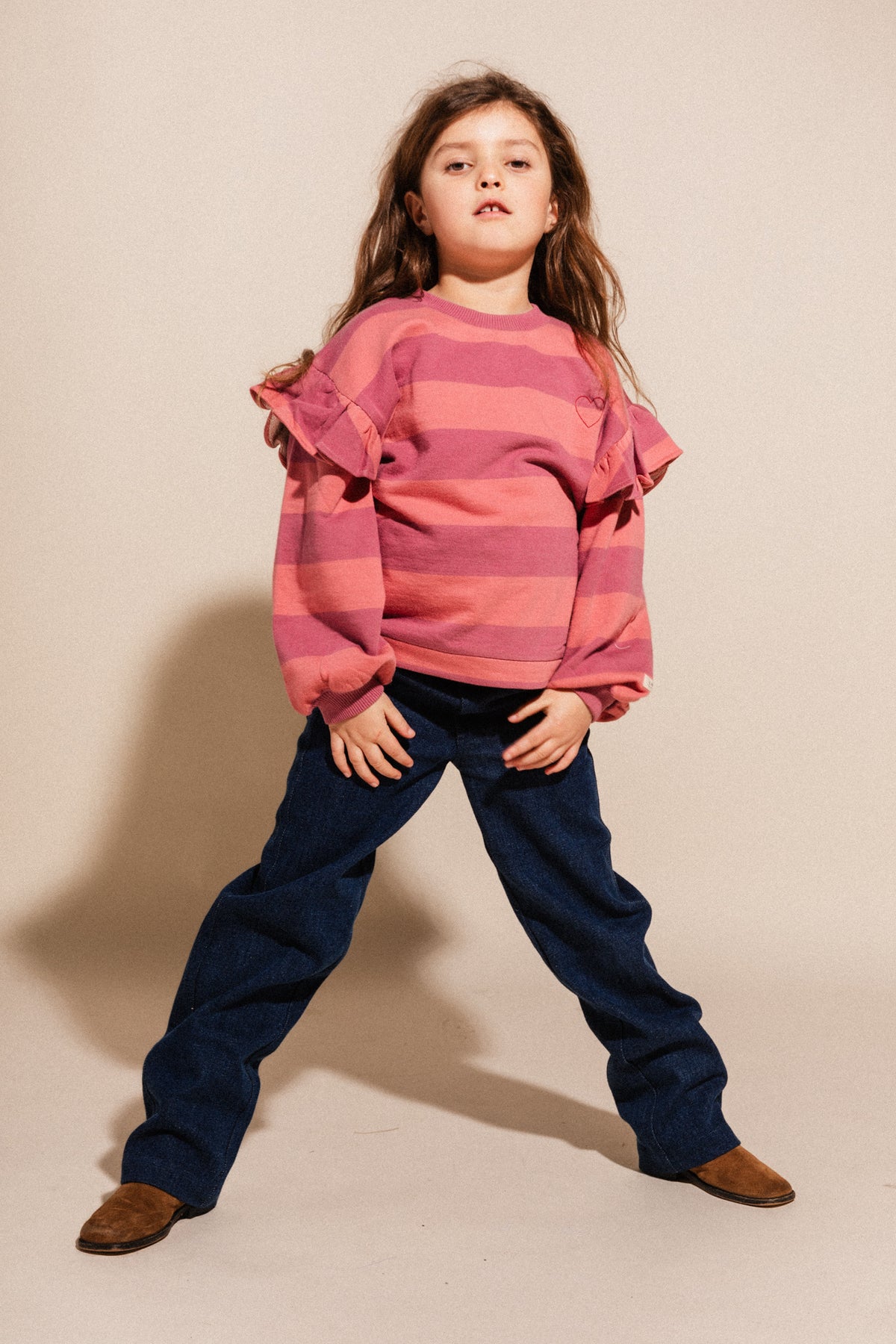 LABO DE COLORES sweater trui meisje Laella Rose Salmon (zalmroze)
