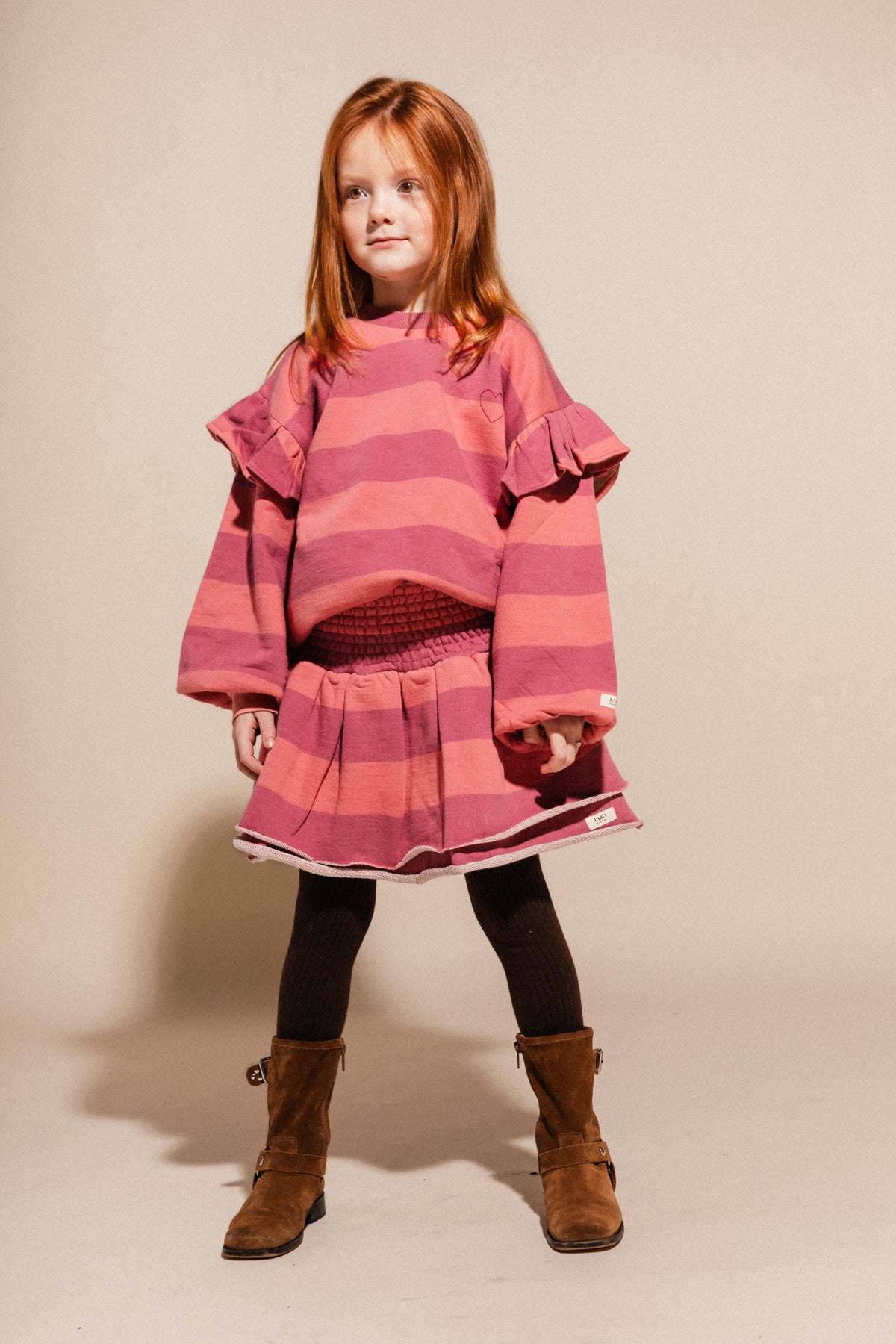 LABO DE COLORES sweater trui meisje Laella Rose Salmon (zalmroze)