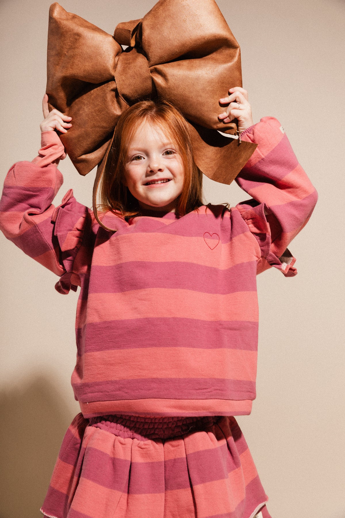 LABO DE COLORES sweater trui meisje Laella Rose Salmon (zalmroze)