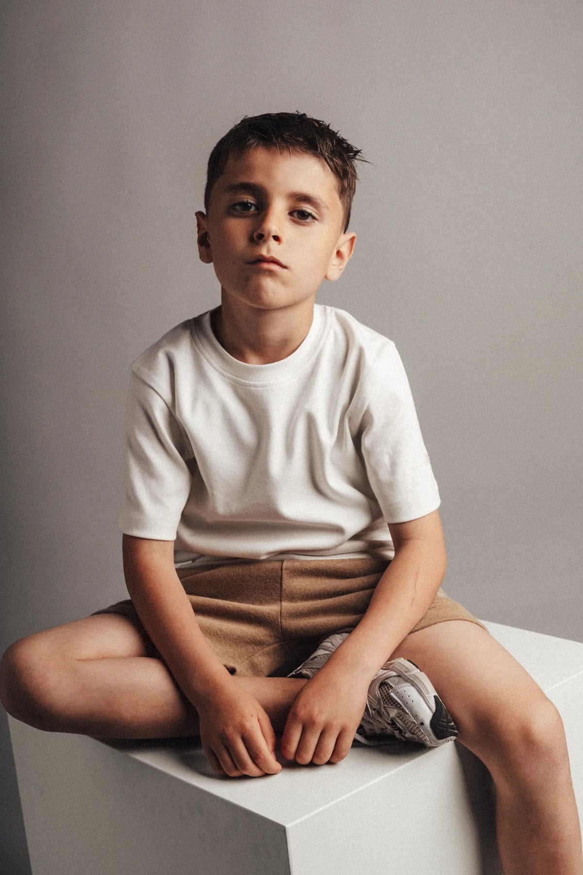 LABO DE COLORES T-shirt jongen Leff Off-white wit