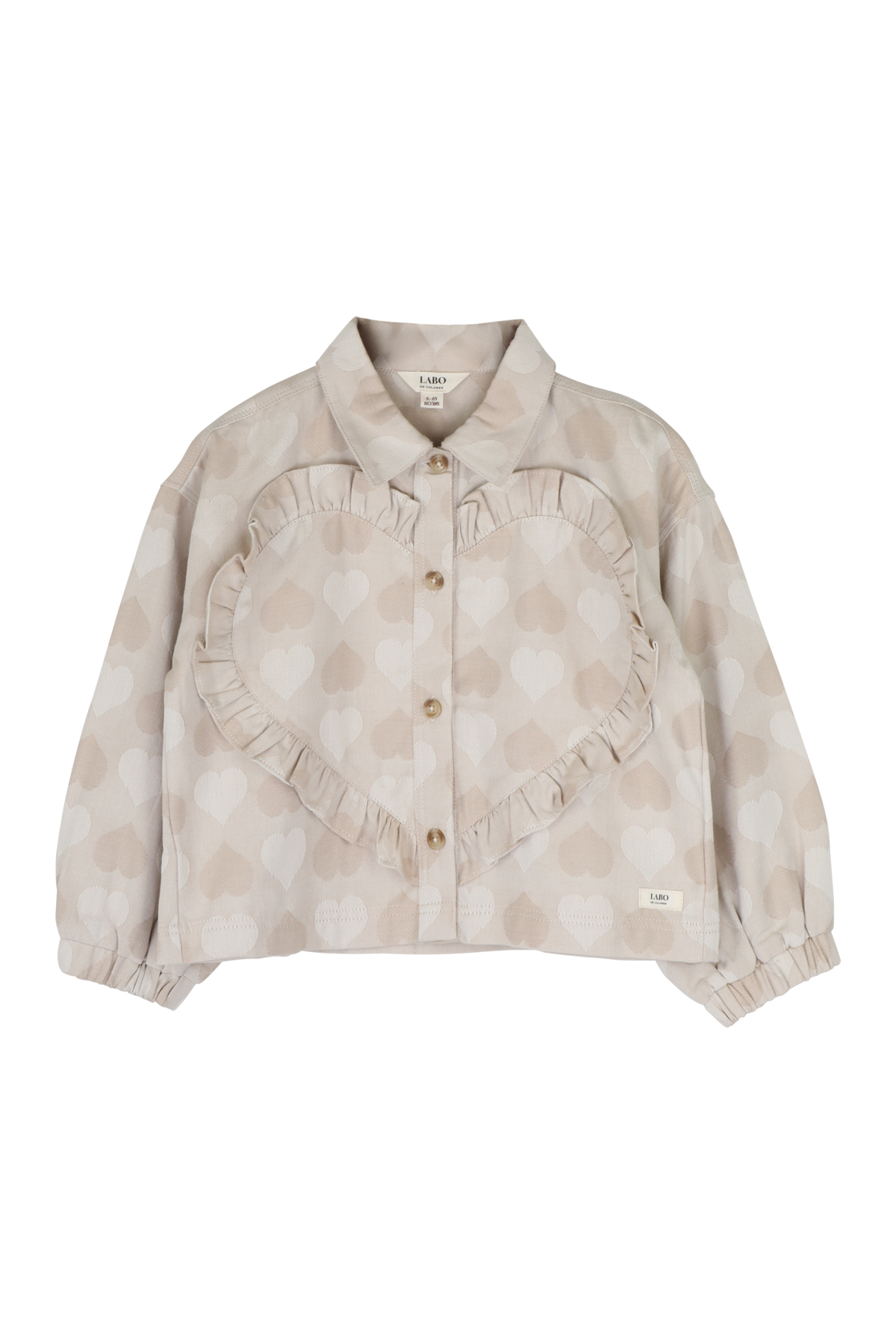 LABO DE COLORES blouse shirt meisje Leina Taupe