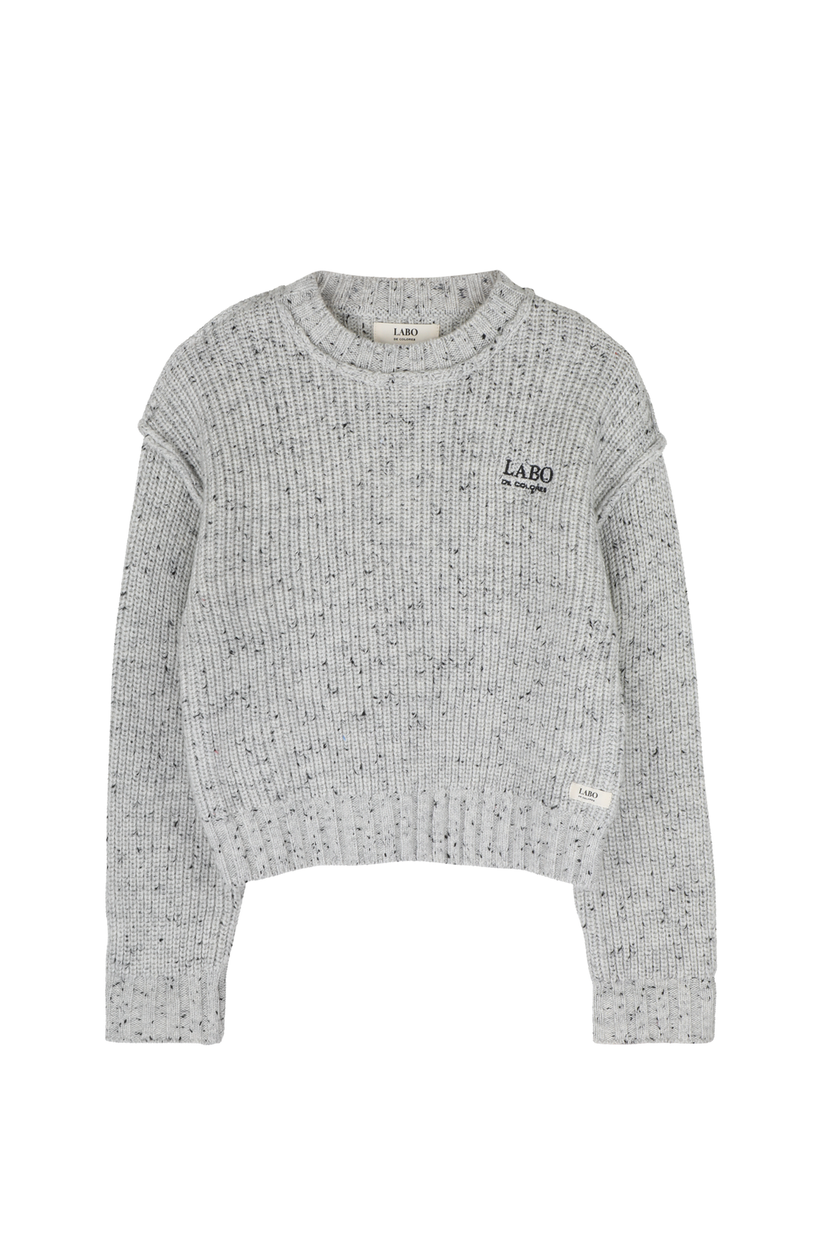 LABO DE COLORES sweater trui jongen Lennart Grey Melange Multicolor (grijs mêlee multicolor)