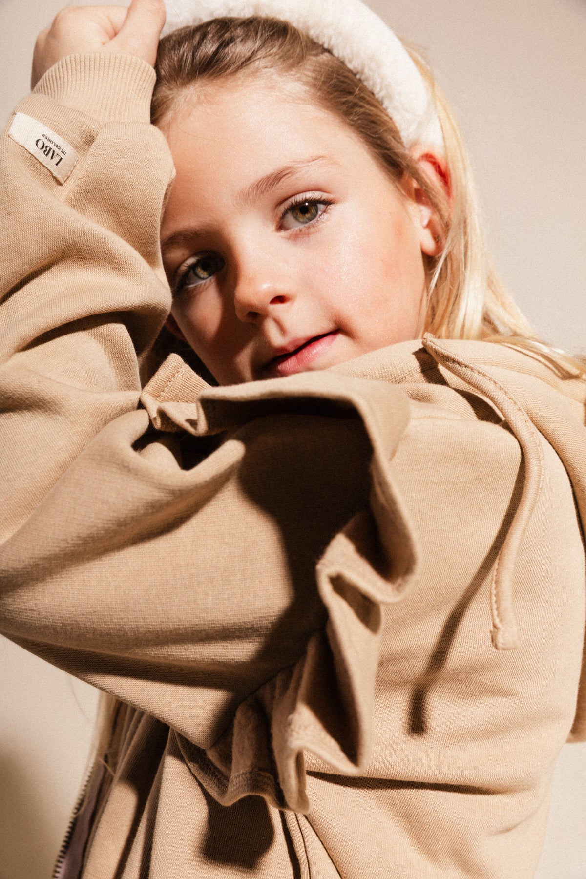 LABO DE COLORES vest cardigan meisje Lili Taupe