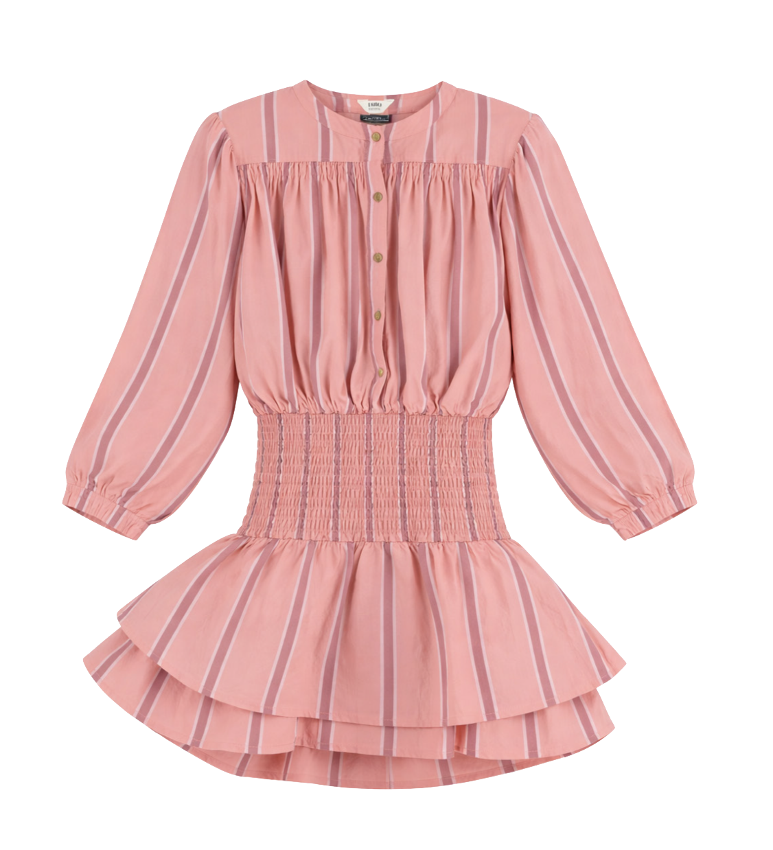 LABO DE COLORES jurk dress meisje Lucya Rose Salmon (zalmroze)