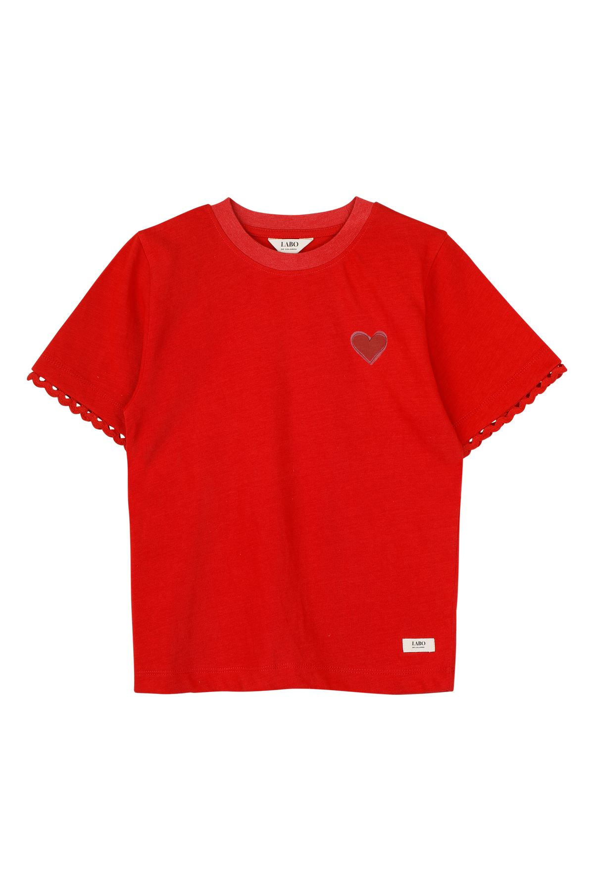 LABO DE COLORES T-shirt meisje Lyla Red rood
