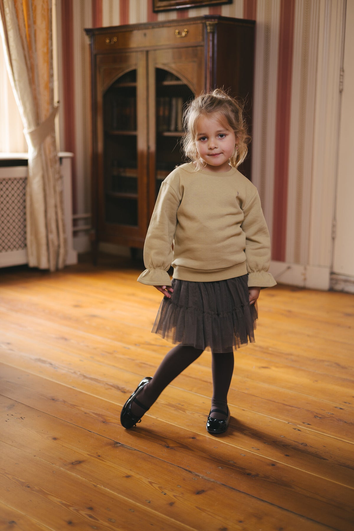 LEVV sweater meisjes Dante Light Green (lichtgroen)