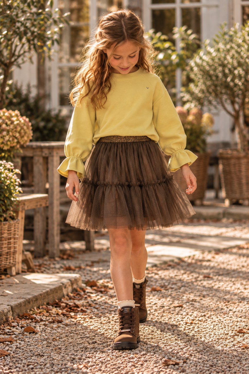 LEVV sweater meisjes Dante Light Green (lichtgroen)