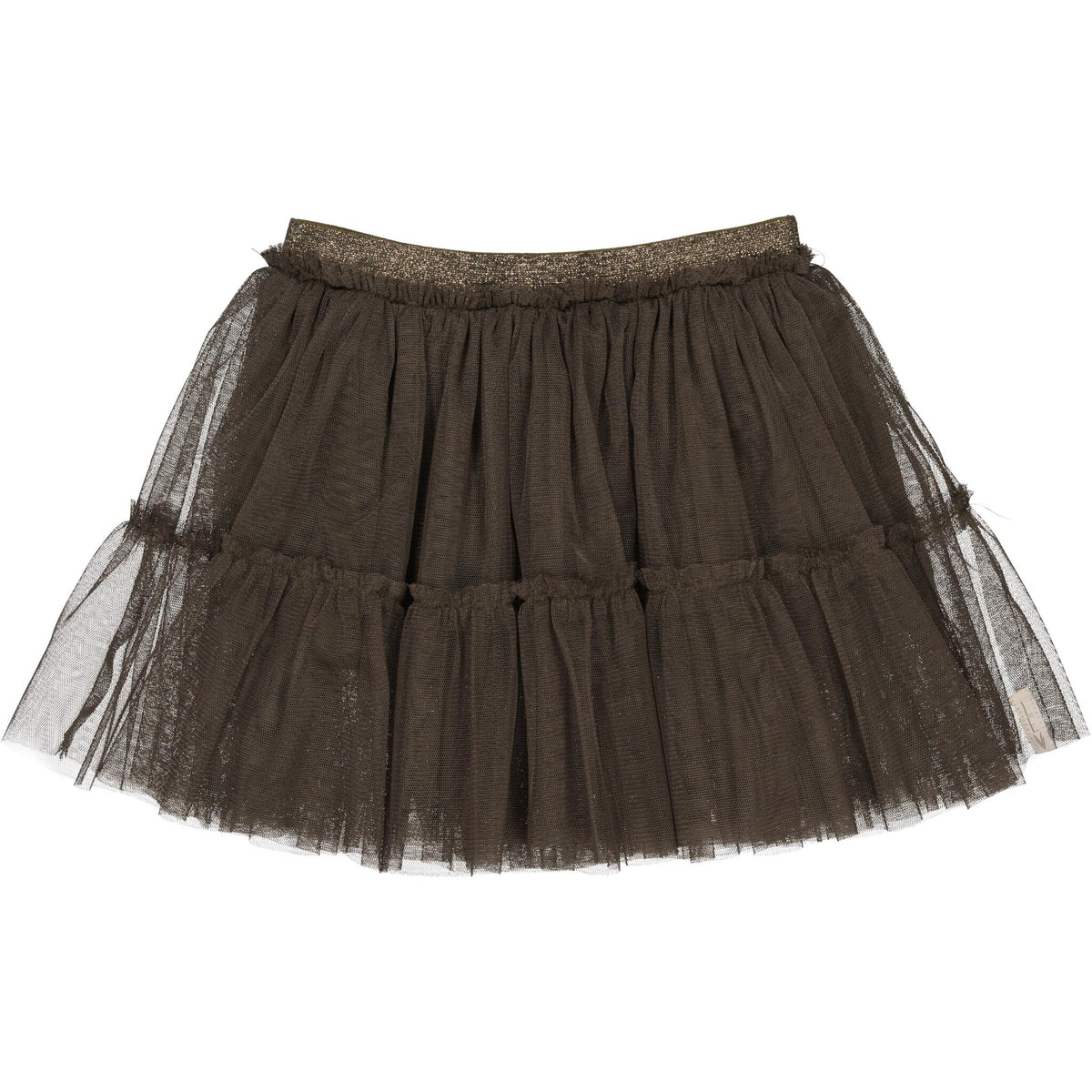 LEVV rok meisje Delores Dark Olive (donker olijfgroen)