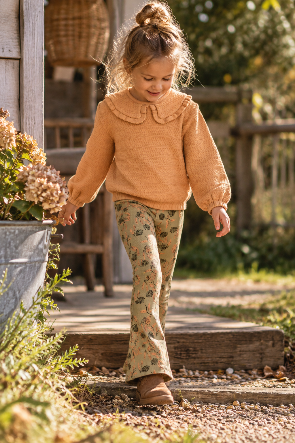 LEVV sweater meisje Dasha Soft Coral (koraalroze)