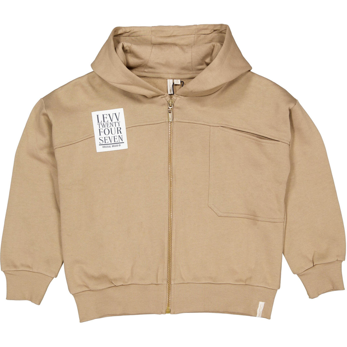 LEVV sweater jongen Dennis Dark Sand (donker zand)