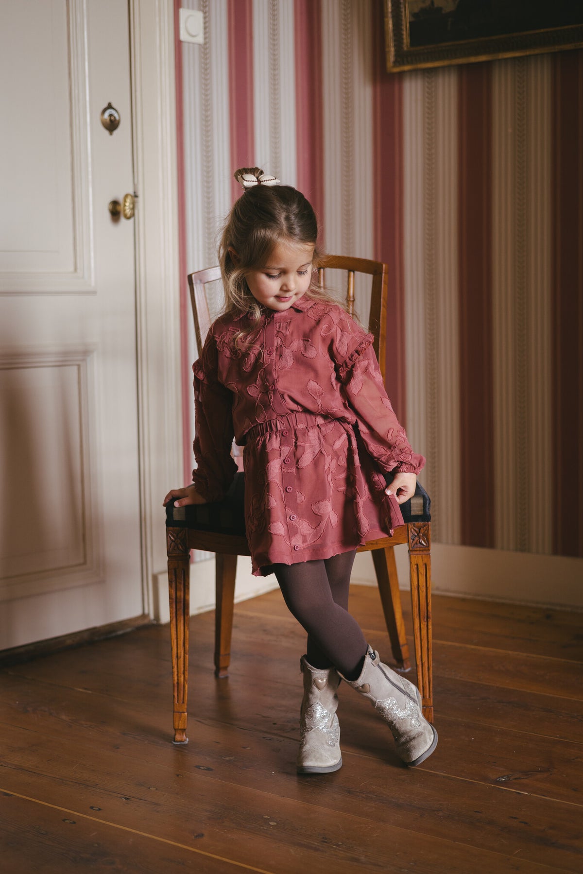 LEVV T-shirt meisje Didi Red Pink (roze)