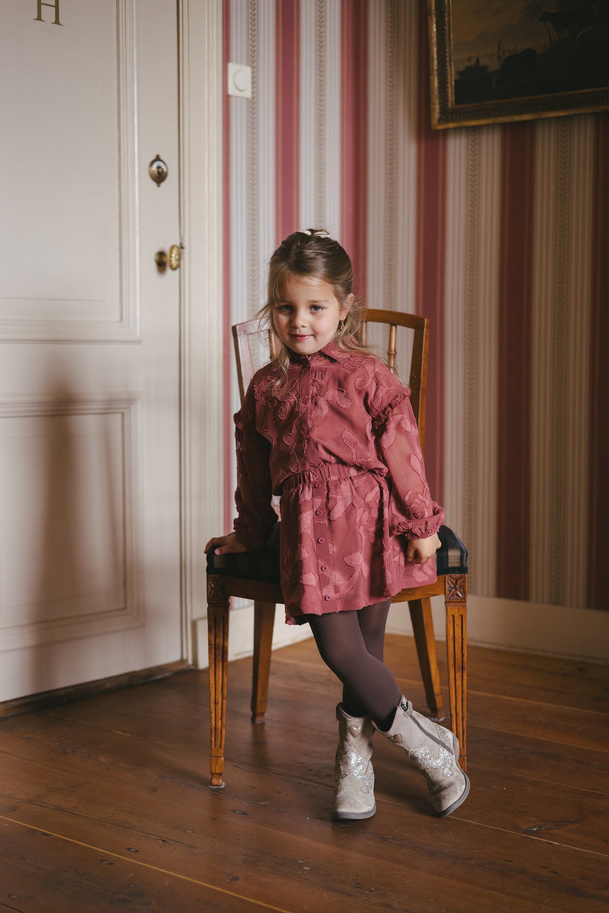 LEVV T-shirt meisje Didi Red Pink (roze)