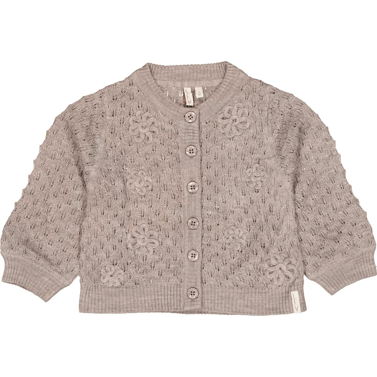 LEVV sweater/vest meisje Dilan Light Taupe (lichttaupe)