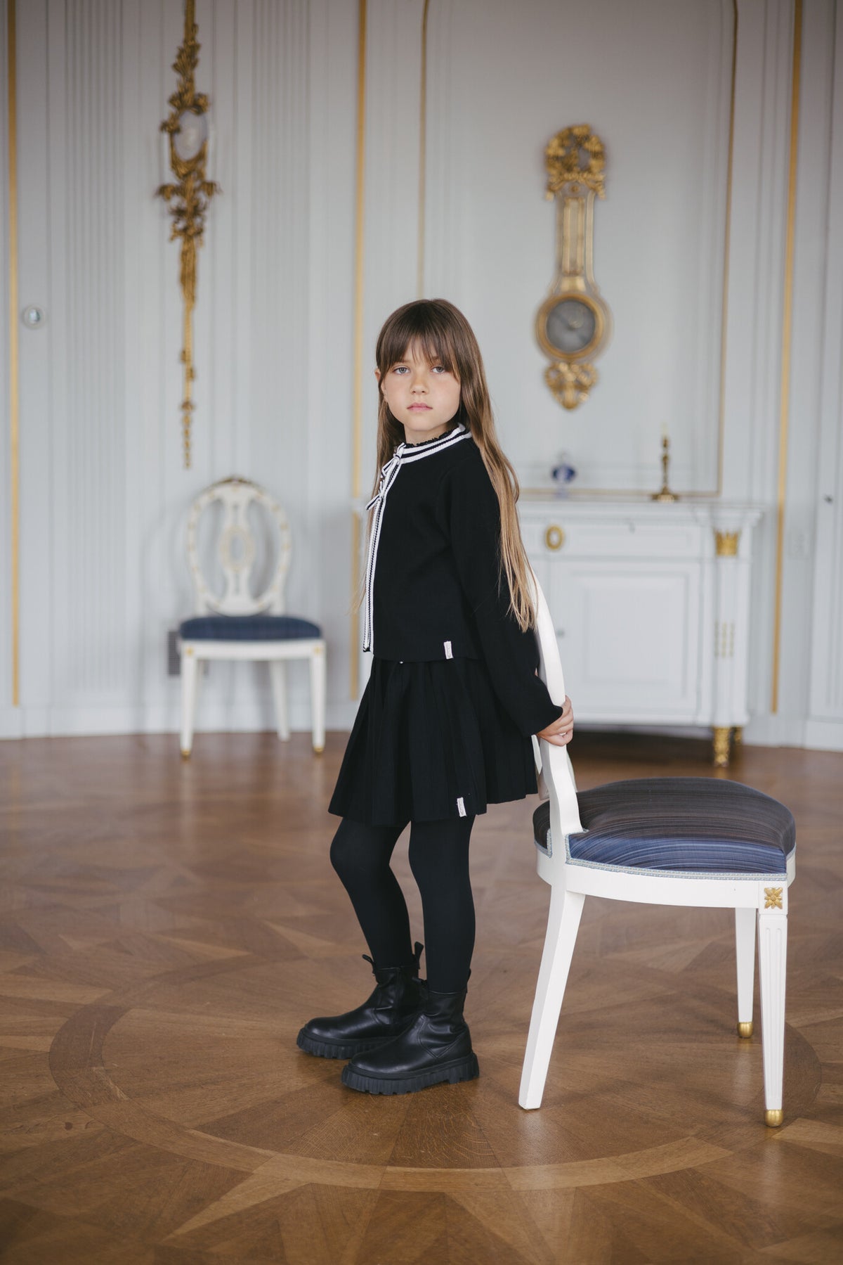 LEVV rok meisje Djane Black (zwart)