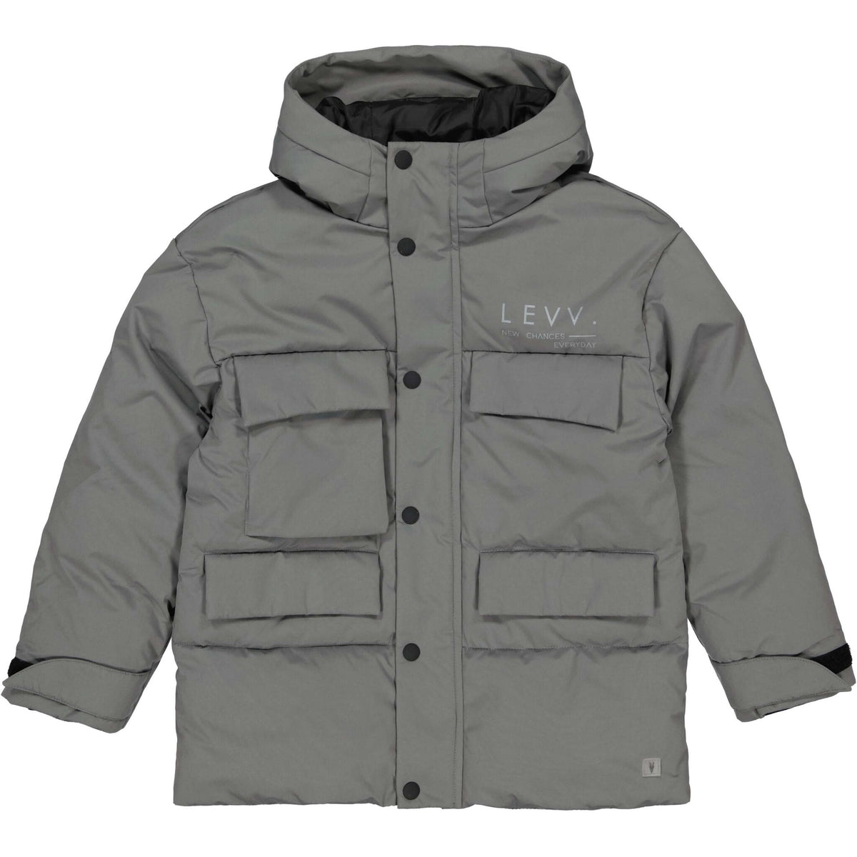 LEVV winterjas jongen Jacket Doug Soft Grey (lichtgrijs)