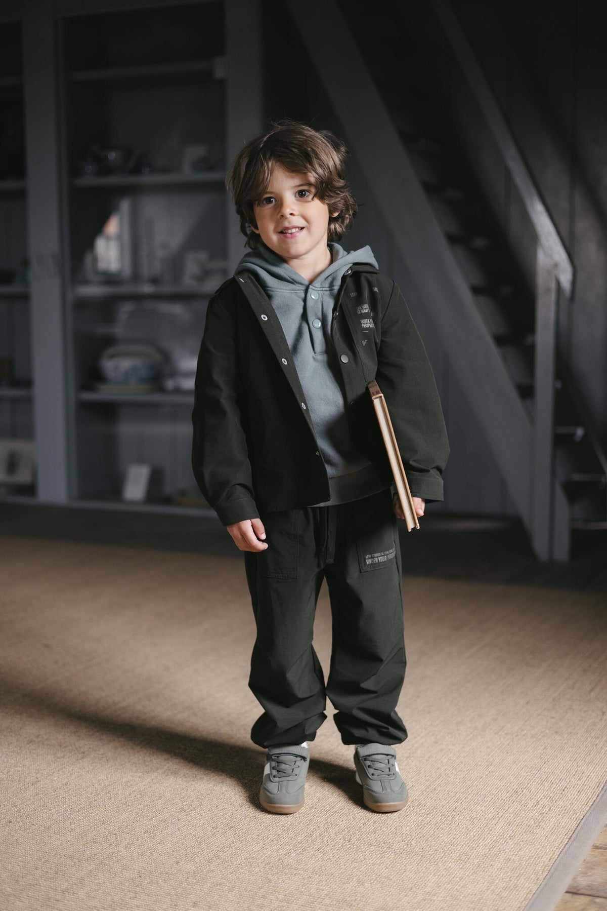 LEVV broek jongen Dylan Night Blue (donkergroen)