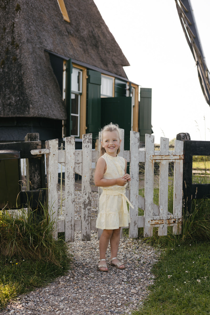 LEVV jurkje meisje Becky jurk Bright Yellow geel