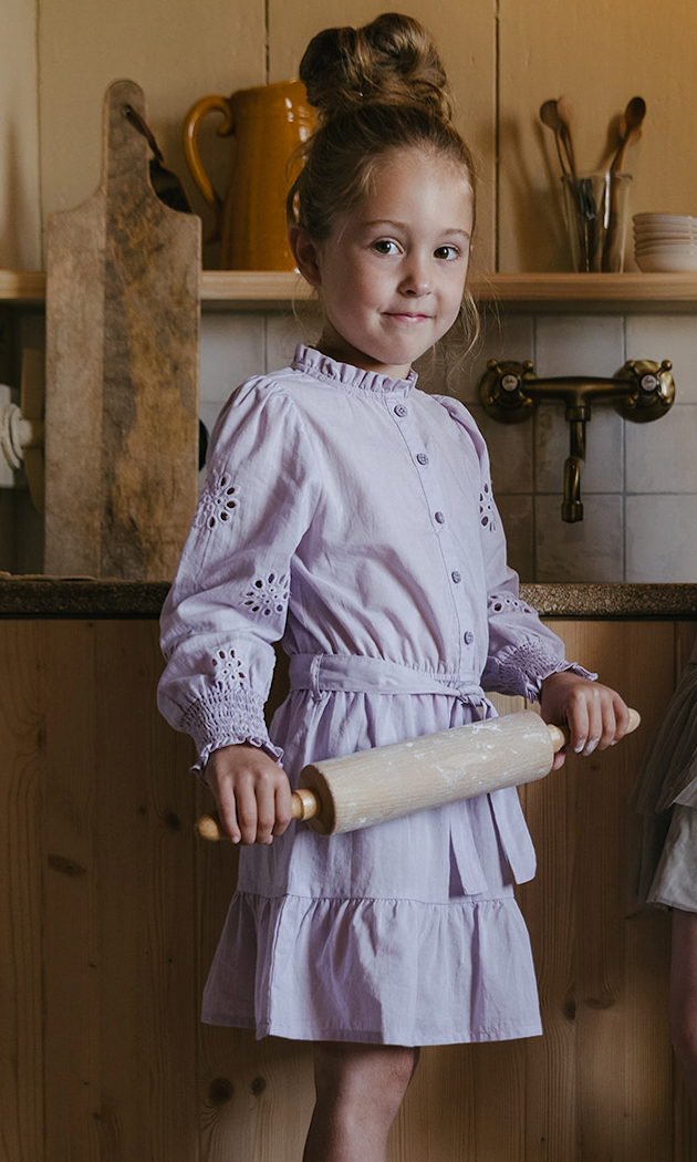 LEVV jurkje meisje Lila jurk Lilac lila