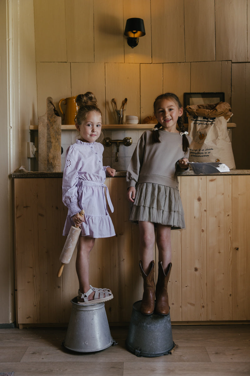 LEVV jurkje meisje Lila jurk Lilac lila