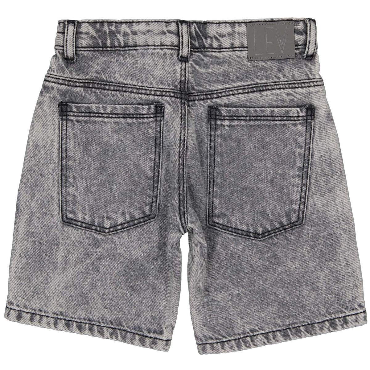 LEVV korte broek jongen Brandon short Grey Denim grijs denim