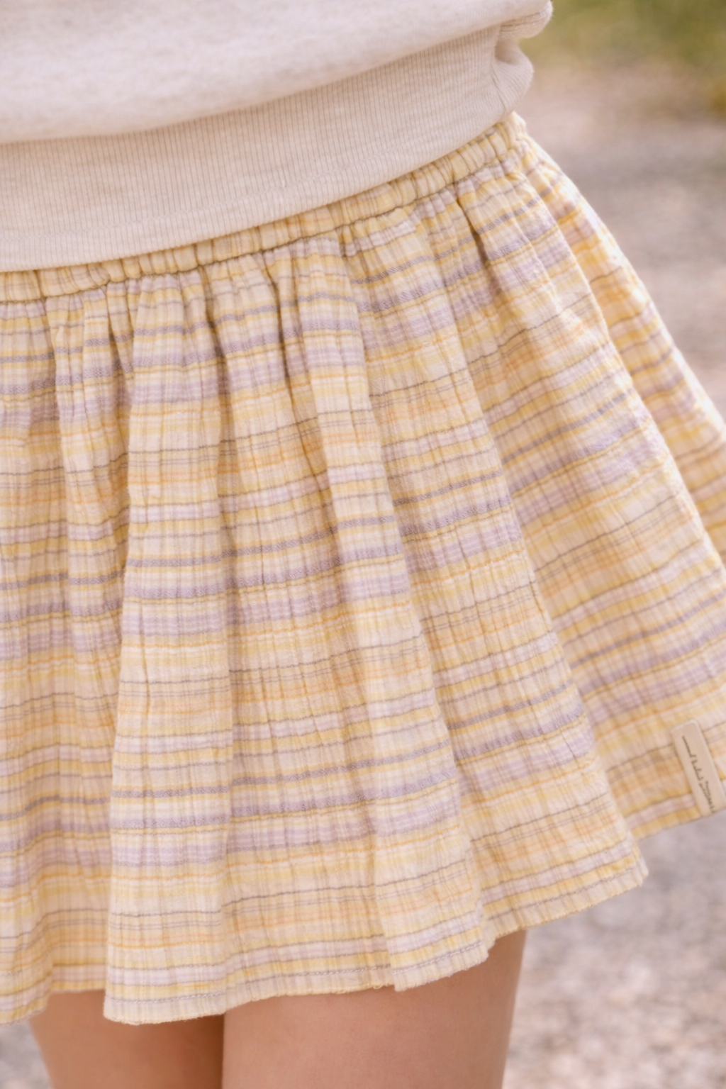 LEVV rokje meisje Gestreept rok AOP Purple Stripe paars gestreept